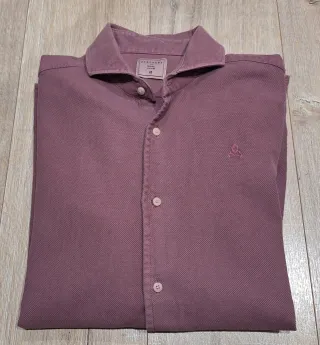Camisa Scalpers morada, 100%algodón