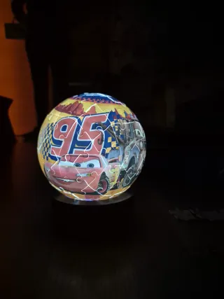 Lampara puzzle 3D Cars 72 piezas