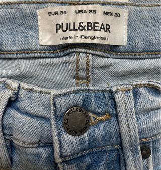 Pantalón vaquero Pull&Bear hombre. Talla 34