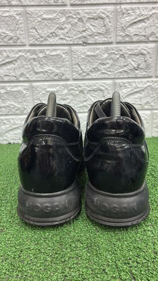 Hogan Scarpe Sneakers Uomo Nero Vernice