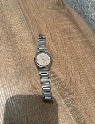 Reloj Seiko Automático Beige/Plata