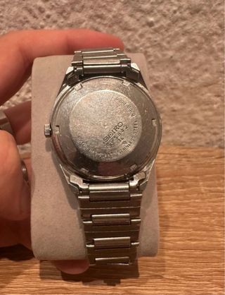 Reloj Seiko Automático Beige/Plata