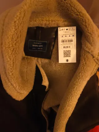 Abrigo de hombre marrón y beige,  nuevo sin usar