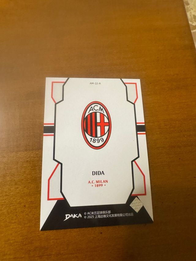 Card Dida AC Milan Daka