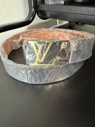 Cintura Louis Vuitton Nero e Oro