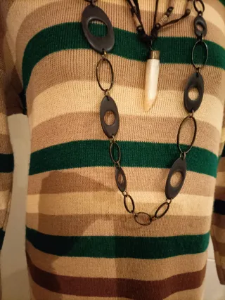 Vestido largo de rayas