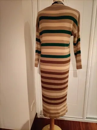 Vestido largo de rayas