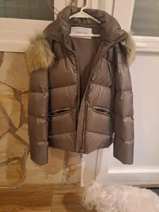 Plumas Calvin Klein Marrón con Capucha