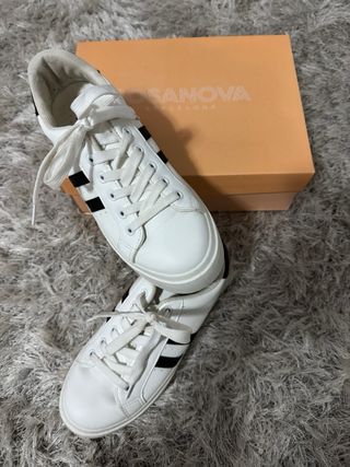 Zapatillas Bosanova Plataforma Blancas