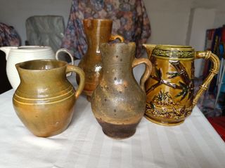 Lote 5 Jarras/Cántaros Cerámica Antigua