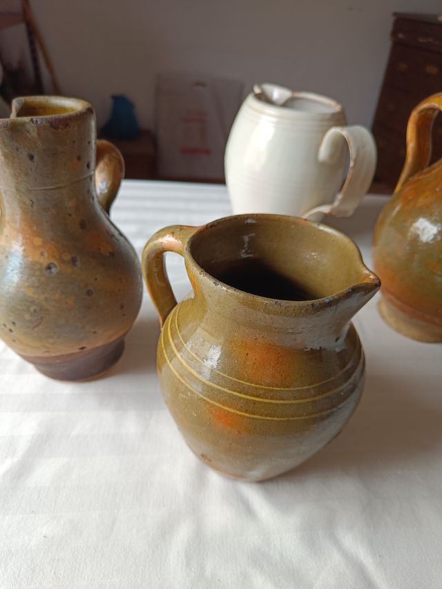Lote 5 Jarras/Cántaros Cerámica Antigua