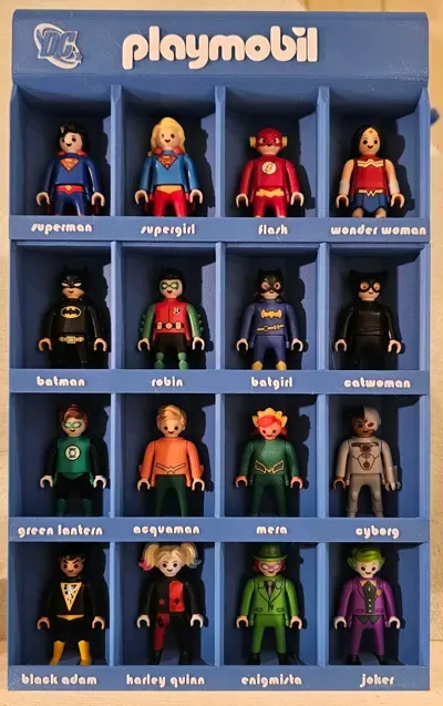 Expositor Playmobil DC Figuras