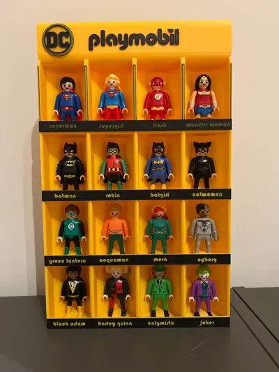 Expositor Playmobil DC Figuras