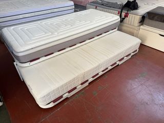 CAMA NIDO KANGURO Y COLCHONES VISCO 90x200