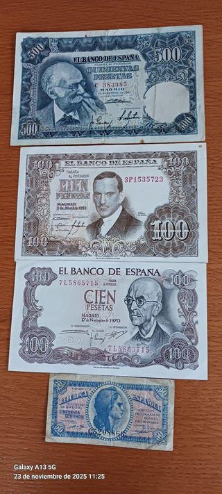 Billetes antiguos españoles