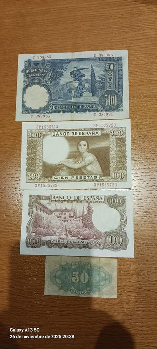 Billetes antiguos españoles
