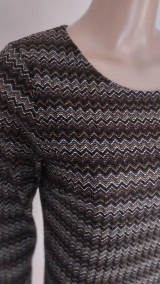 Abito donna invernale fantasia zig-zag