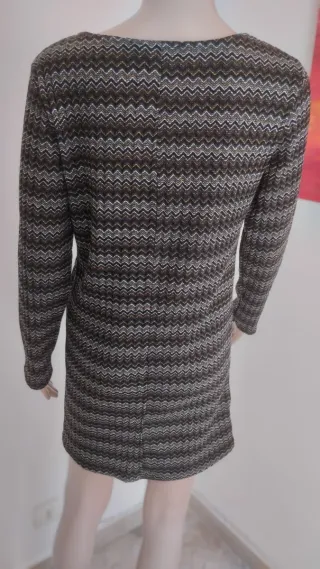 Abito donna invernale fantasia zig-zag