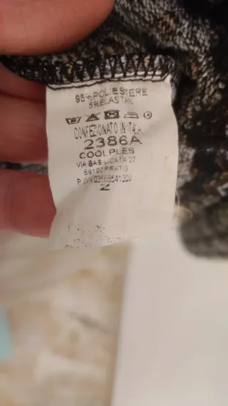 Abito donna invernale fantasia zig-zag