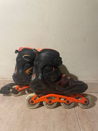 Patines Oxelo Talla 45 Negro/Naranja