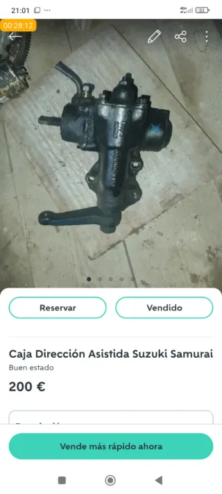 Bomba y caja dirección de suzuki