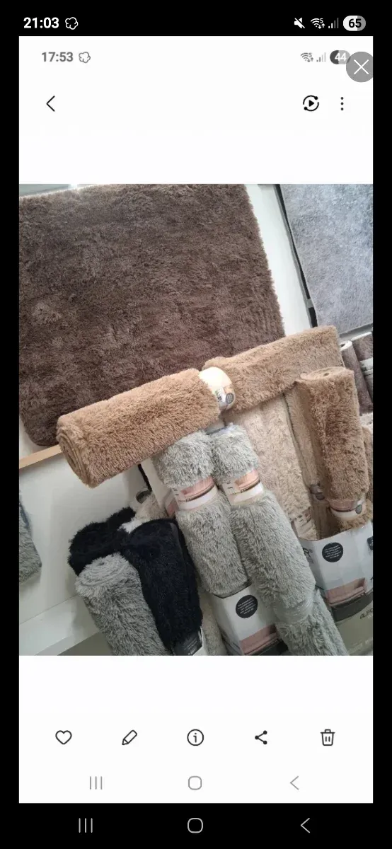 Tapete peludo 133x195cm