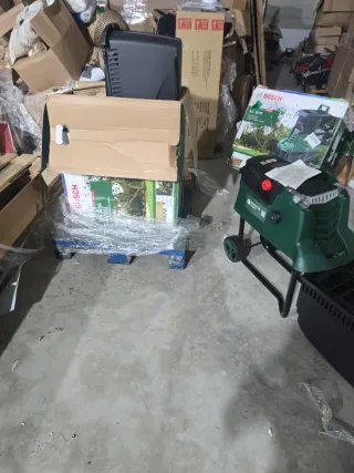 Trituradora de jardín verde