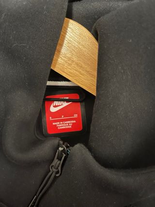 Nike Tech Fleece Sudadera Cremallera Gris/Negro