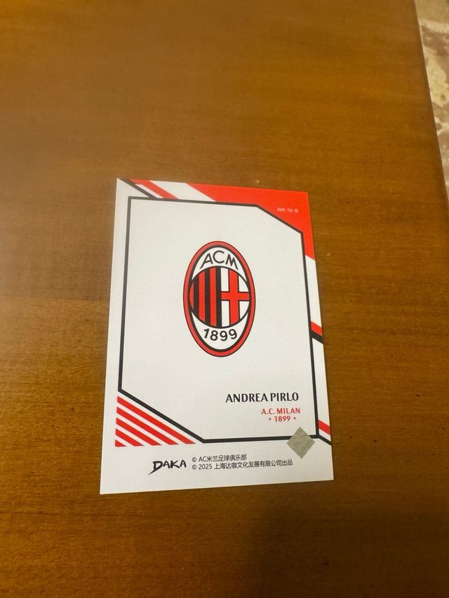 Card Daka Andrea Pirlo A.C. Milan