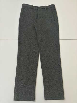 Pantalón de vestir gris jaspeado Zara