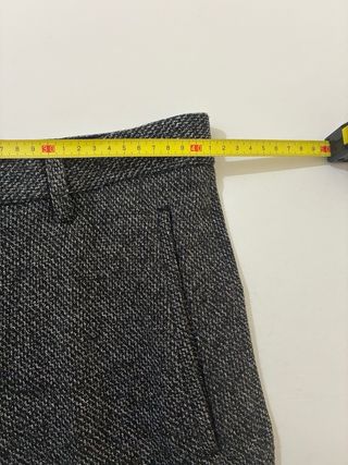 Pantalón de vestir gris jaspeado Zara