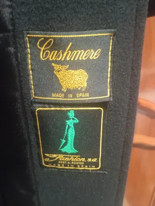 Abrigo de señora de cashmere negro