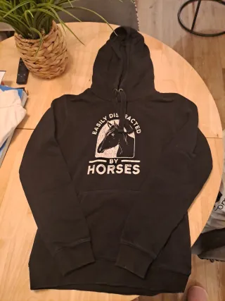 Sudadera con capucha Easily Distracted by Horses