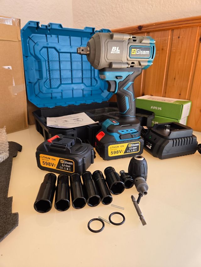 Chiave ad impatto senza fili 2000Nm Gisam