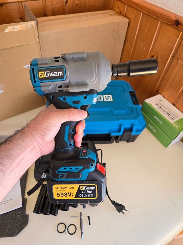 Chiave ad impatto senza fili 2000Nm Gisam