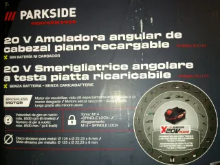 Amoladora Angular Parkside Performance