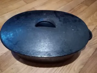 Olla de hierro forjado negra