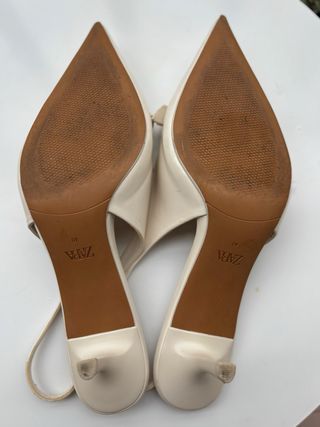Zapatos tacón Zara lazo talla 40