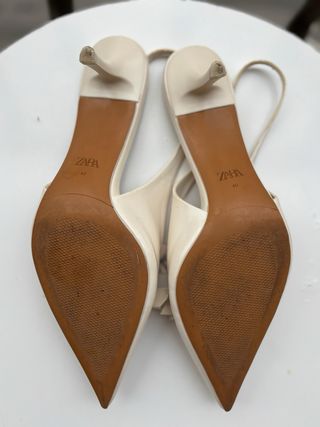 Zapatos tacón Zara lazo talla 40