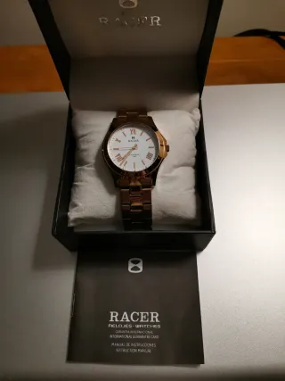 Reloj RACER color Rose Gold  Water Resist 50M.