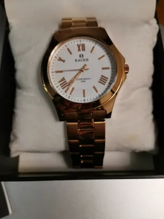 Reloj RACER color Rose Gold  Water Resist 50M.