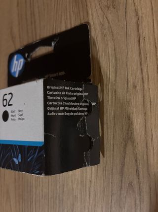 Cartucho Tinta HP 62 Negro