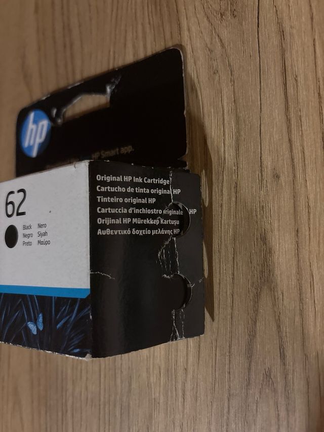 Cartucho Tinta HP 62 Negro
