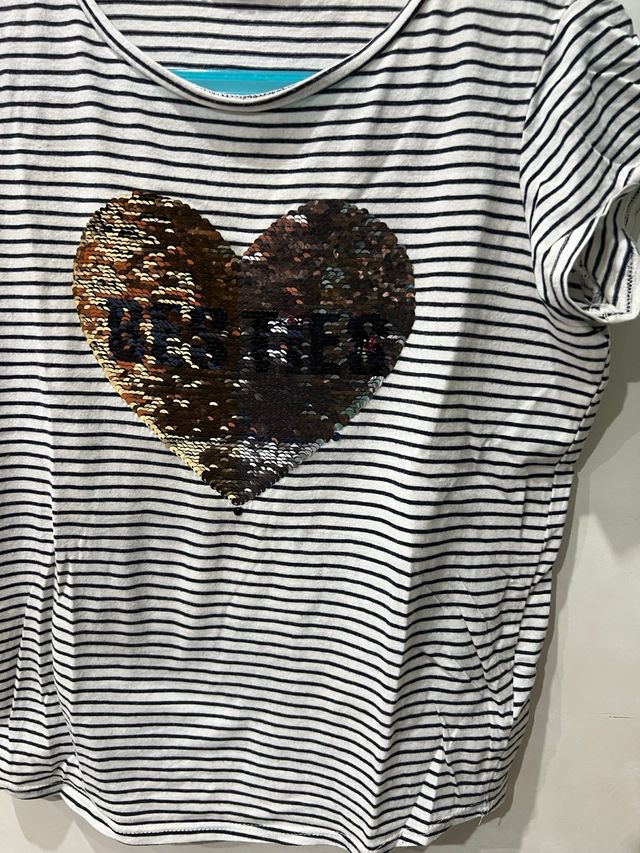 Camiseta niña H&M lentejuelas