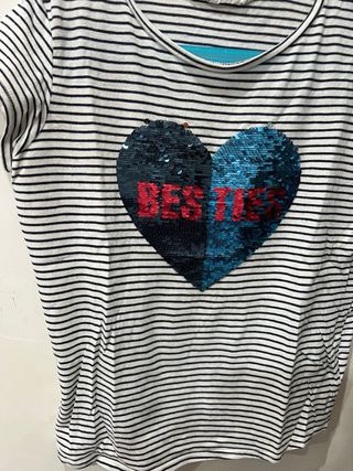 Camiseta niña H&M  lentejuelas