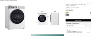 Secadora LG 10kg Condensación Bomba Calor A+++