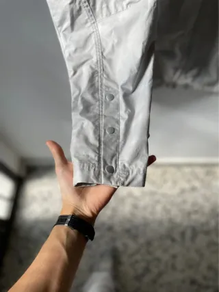 Adidas Light Grey Utility Track Jacket with Snap