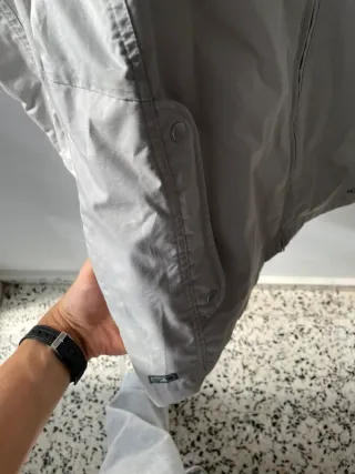 Adidas Light Grey Utility Track Jacket with Snap