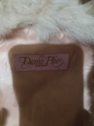 Chaqueta de pelo rosa palo