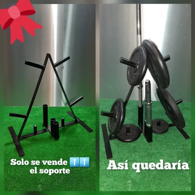 Arbol para pesas, barra y mancuernas